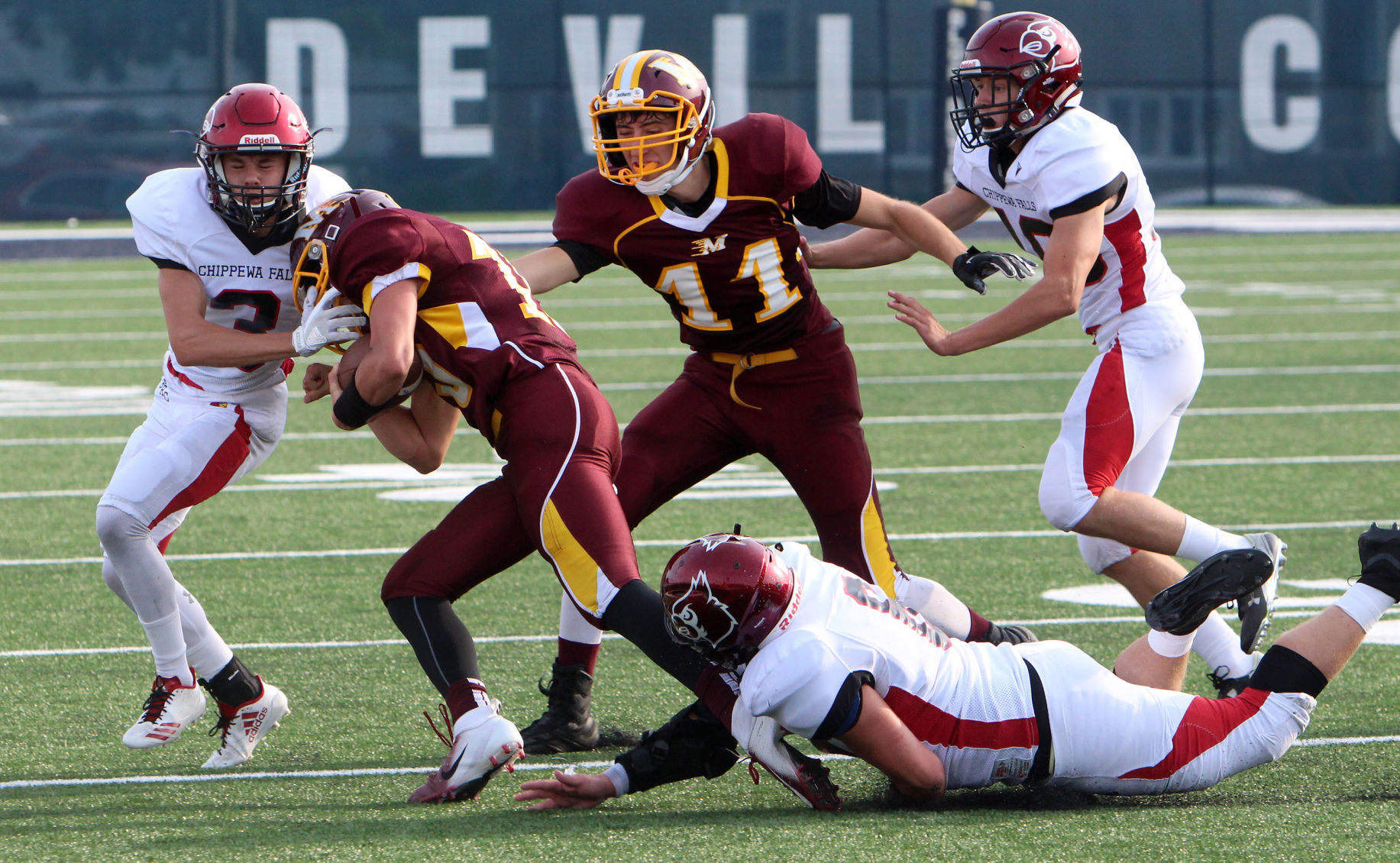 Chi-Hi football at Menomonie 8-31-18
